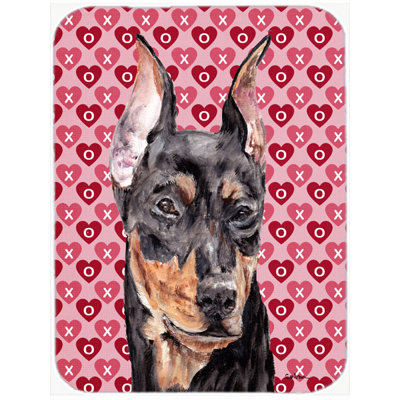 Planche à découper en verre German Pinscher Hearts and Love