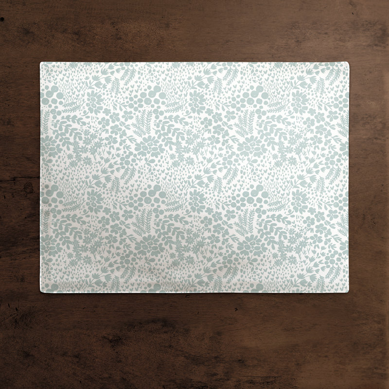 Napperon en coton 14 "Dicat Floral, Bleu