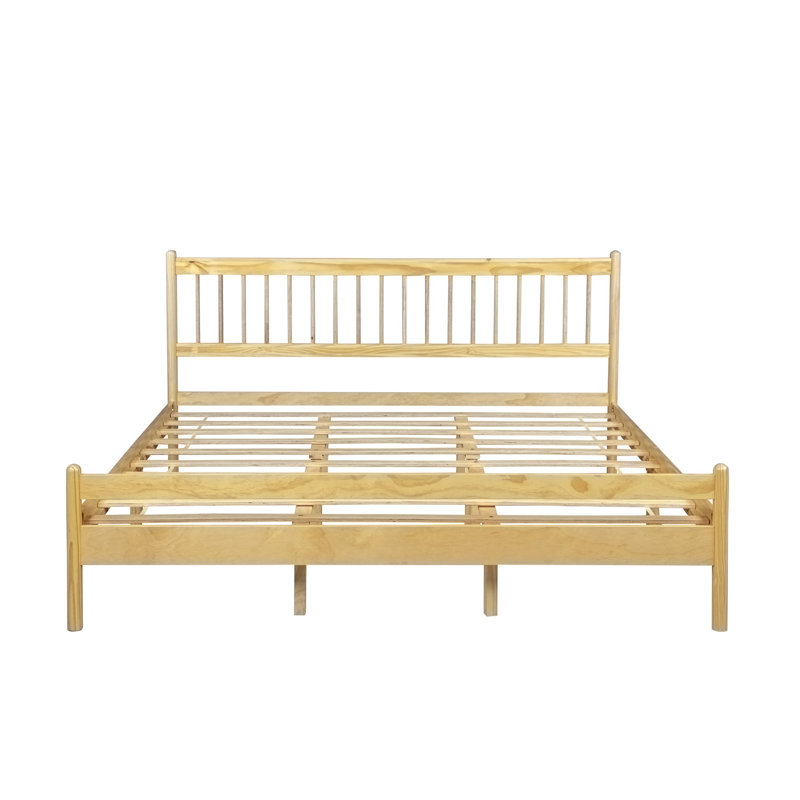 Lit plateforme Wood, Natural, King
