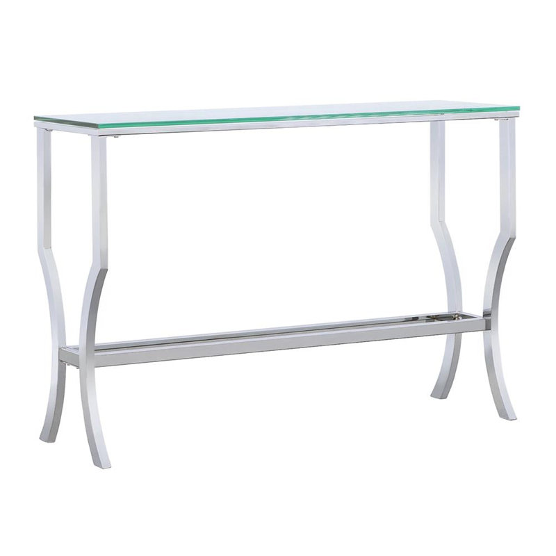 Waverly Place 43.5'' Glass Top Console Table