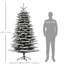 Arbre de Noël artificiel avec 990 branches et lumières DEL multicolores de 47,2 po de largeur