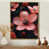Toile avec cadre flottant or