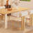 Solid Wood Rectangular Dining Table, Sturdy Legs-912833593