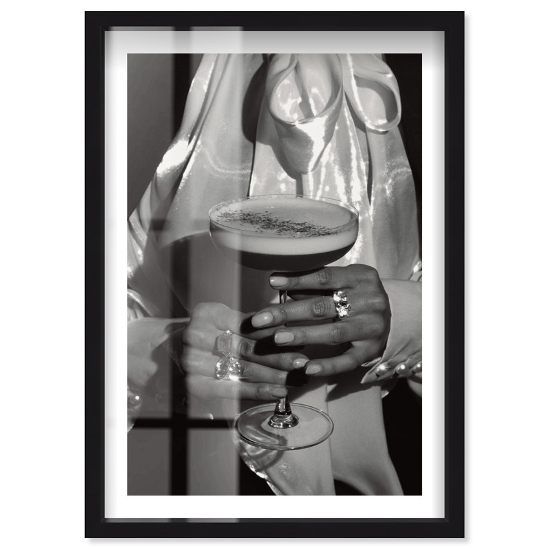 «Expresso Nights Shadowbox» par Notoriart, H 16 po x l 11 po, Noir