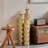 Medhansh Metal Floor Vase, Tall Large Floor Vase with Glittering Triangle Prism Design (Set of 3)