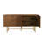 Shmuel Mid-Century Modern Wood Sideboard With Adjustable Storage And Gold Metal Base-1650935106