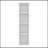 Cale Wall Cabinet, 4 Shelves, White