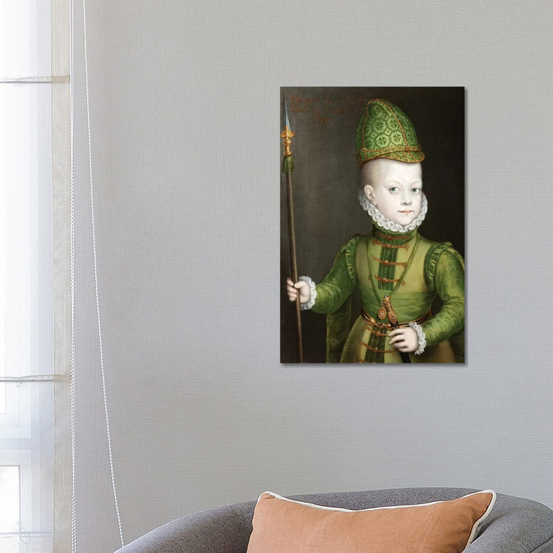 Portrait Of A Boy At The Spanish Court, C.1565-70 by Sofonisba Anguissola - Wrapped Canvas Painting