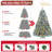 4FT Prelit Flocked Christmas Tree