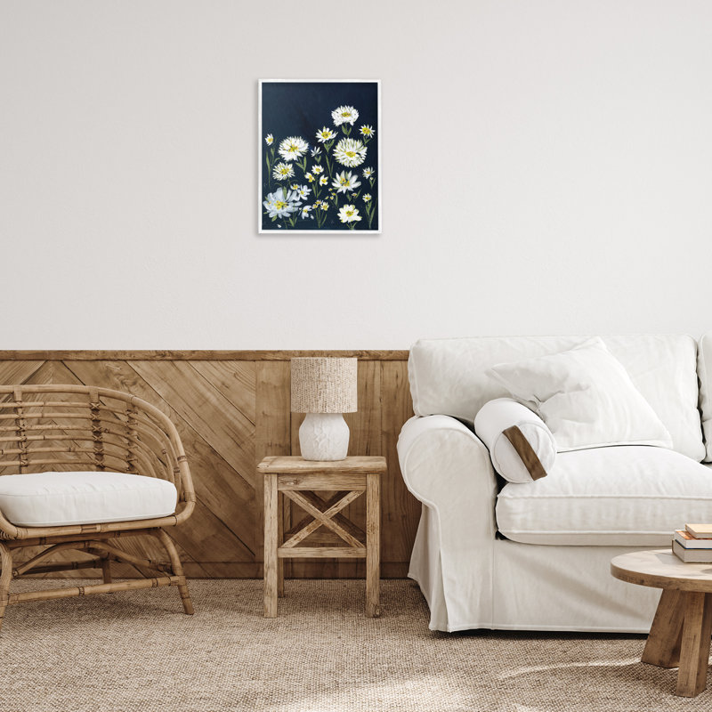 «Deep Meadow» sur estampe numérique par Leeza Hernandez, H 14 po x l 11 po, Giclée encadrée noir minuit