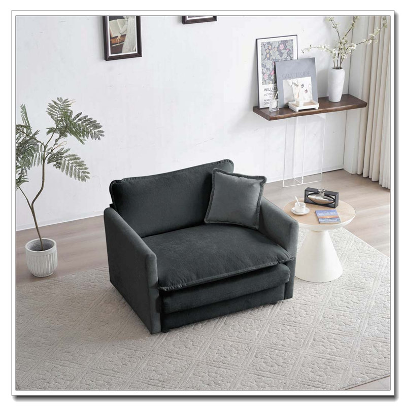 Chaise de salon Comfy, Gris, 1