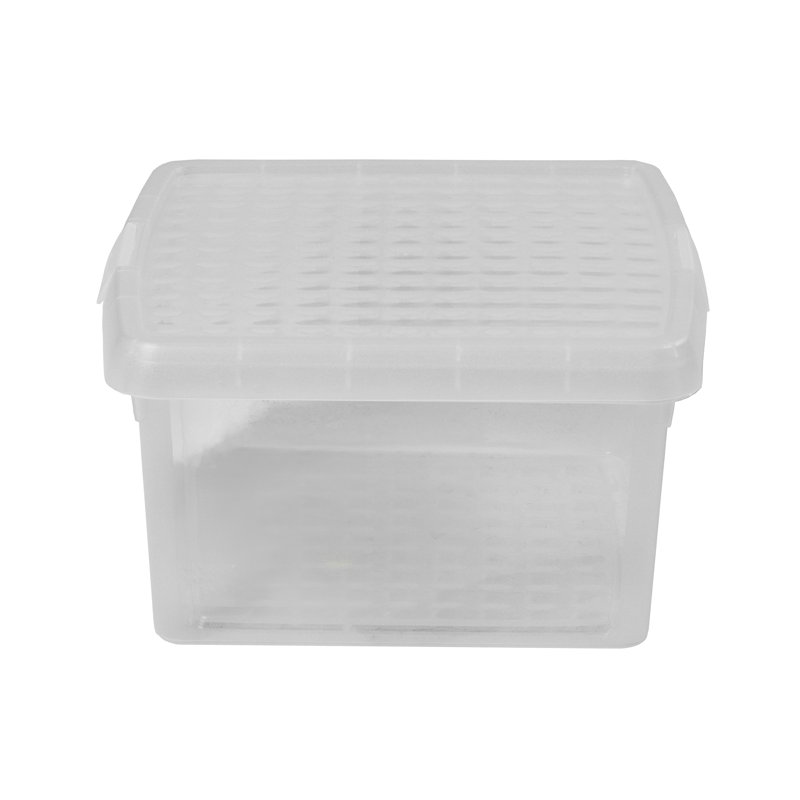 Wham Clip Square Plastic Storage Boxes with Secure Clip Lock Lids Clear/Clear/Clear