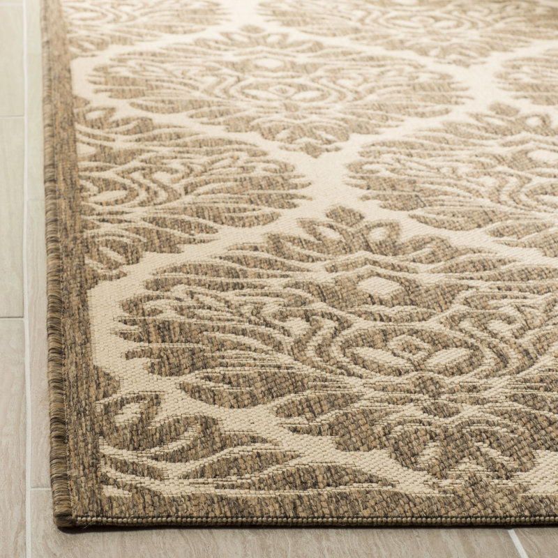Emmanuel Performance Damask Indoor/Outdoor Area Rug, Runner 2'2" x 8'
