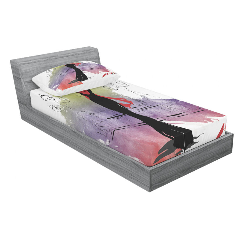 Microfiber Sheet Set, Twin XL Sheet Set with Fitted Sheet