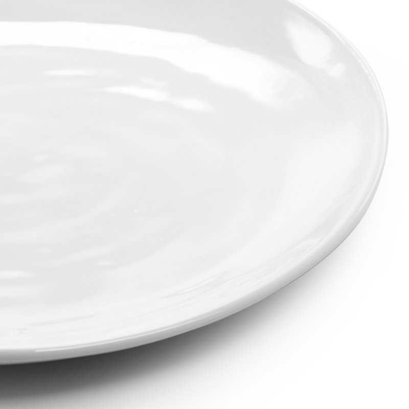 Ensemble de 6 assiettes à salade rondes en porcelaine 8,75 pouces Our White