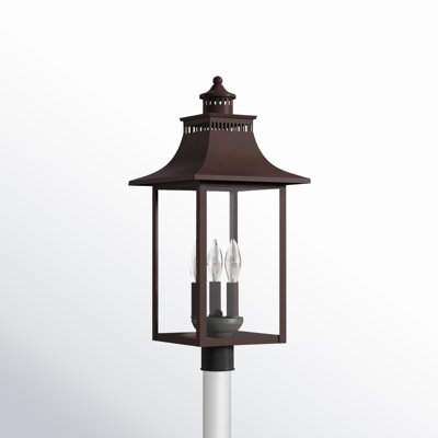 Amarone Transparent Metal Outdoor Lantern Head