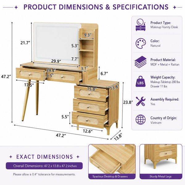 Dimensions du produit