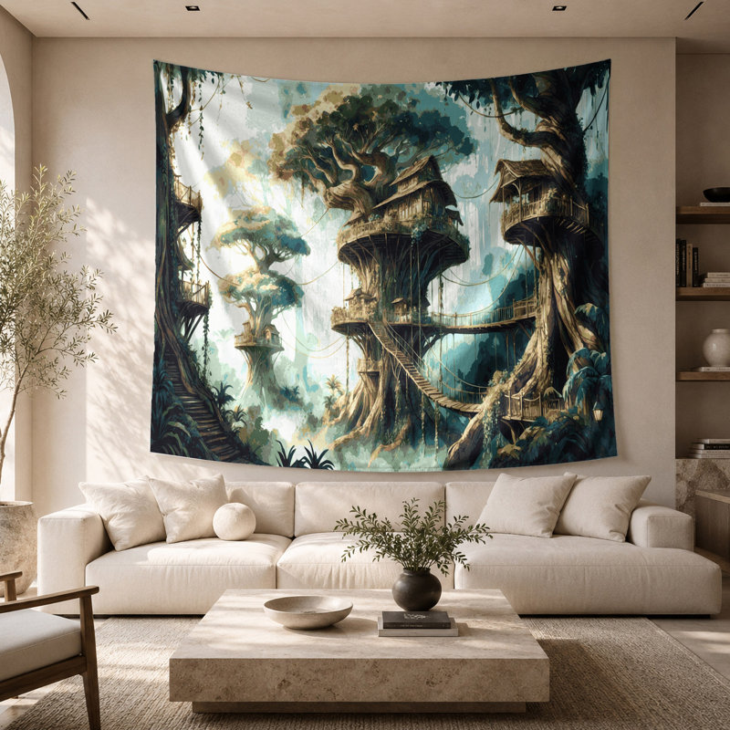 Tapisserie murale Sci Fi, 68 po x 80 po