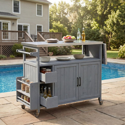 Chariot de cuisine pour l'extérieur 54,33 "Farmhouse
