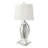 31-inch Empire Mirrored Acrylic Table Lamp Silver