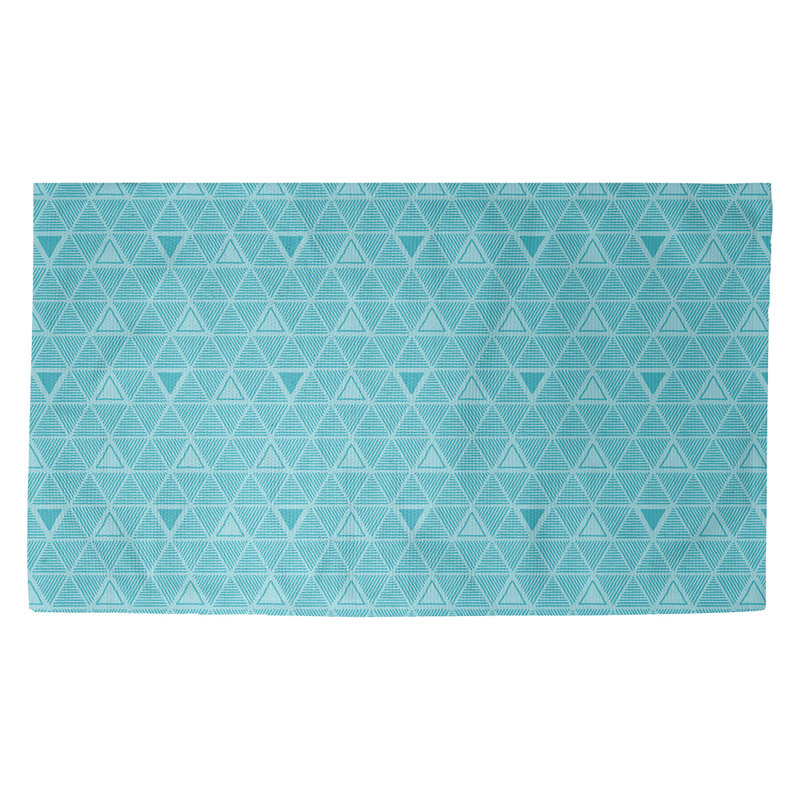 Tapis décoratif triangles dessinés à la main, Rectangle de 2 pi x 3 pi