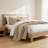 King 3 Piece Cotton Quilt Set Linen