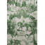 Tapis décoratif vert et beige à motif de chevaux-1032428252