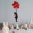 Handmade Decorative Metal Wall Accessory, Red & Black, 39.4 x 13.4 inches | 100% Metal with 0.06 inches Thickness | Unique Wall Art, Perfect for Modern Decor | Easy to Hang, Variations in Color & Texture