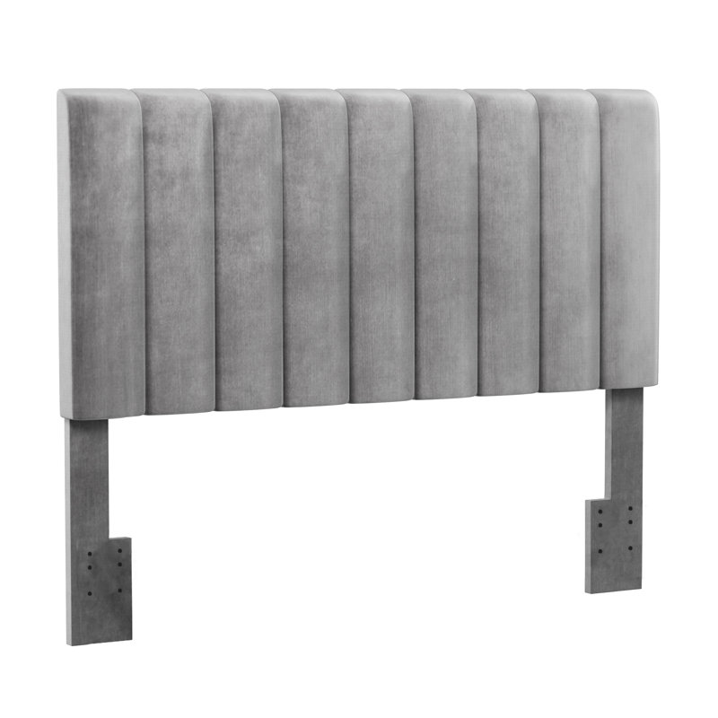 Tête de lit tapissier Angiola, Double / Grand, Gris