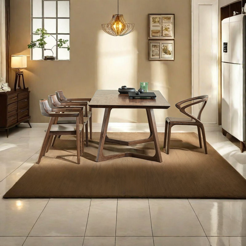 Table de salle à manger, L 35,43 po x L 86,61 po