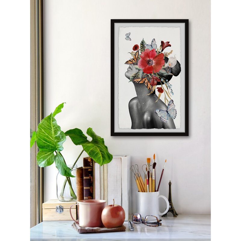 «Butterfly Bloom Sight», reproduction encadrée, H 18 po x l 12 po x P 1,5 po