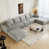 Gray Plush Corduroy Fabric selected