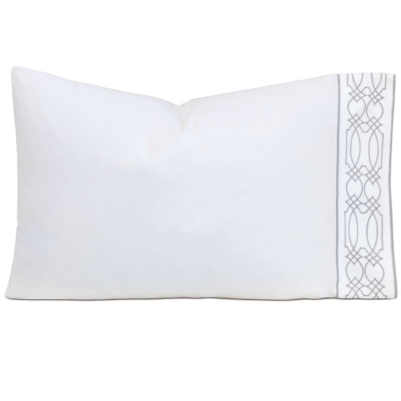 Nicola Pillow Case, Gray, King Pillowcase