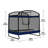 4*6ft trampoline with guard net+swing