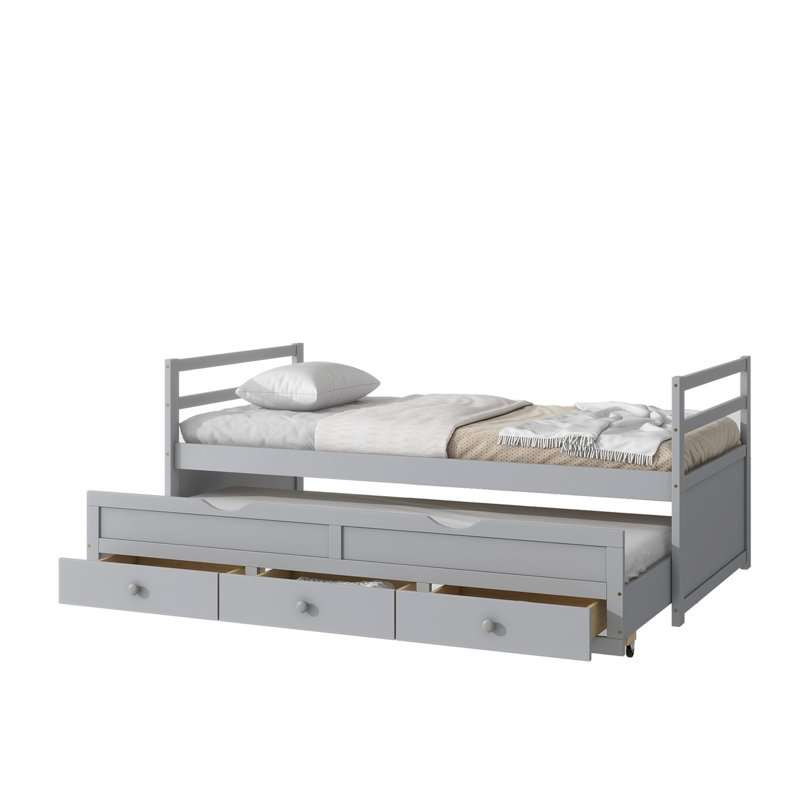 Daybed With Trundle, Grey