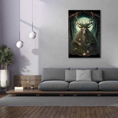Toile épique «Yum Kaax» par The Golden Valley, graffiti, 40 po x 60 po