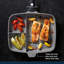 MasterClass Cast Aluminium Three Section Grill Pan