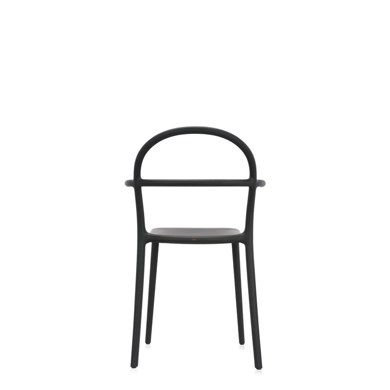 Generic C Arm Chair, Black