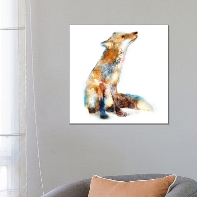 Fox by Edward Selkirk - Wrapped Canvas Painting