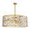 Lustre cylindrique clair avec abat-jour en verre