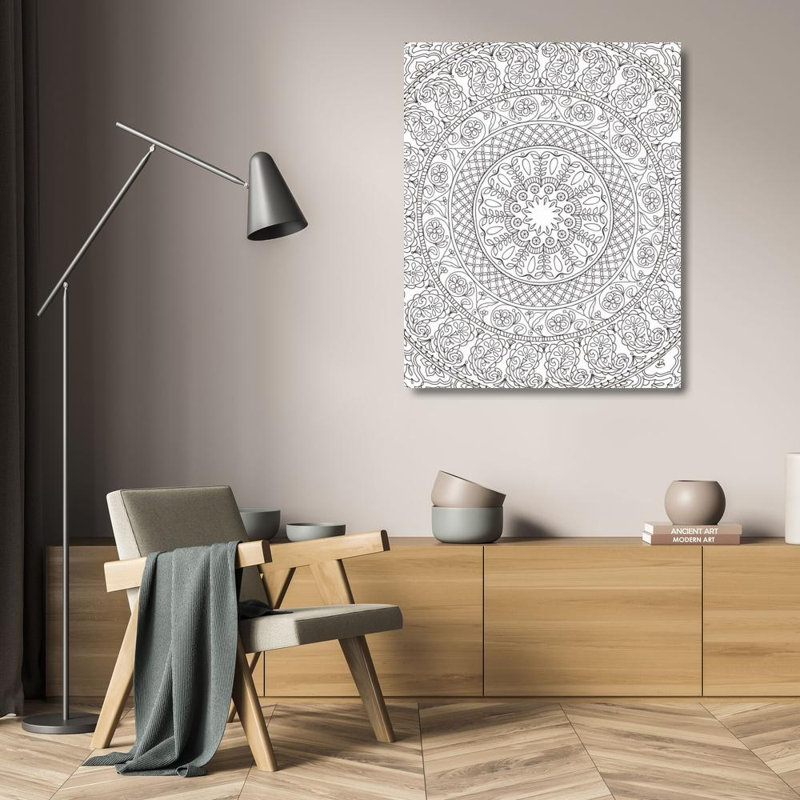 «Dakota Fields Brissonnet», art sur toile tendue par Daphne Gallery: Color My World Mandala Crop, H 24 po x l 20 po