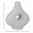Decorative Stoneware Ceramic Vase with Sculptural Donut Shape and Boho Modern Design for Artistic Accent Styling and Contemporary Shelf or Tabletop Display-1862031865