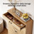 Peakon Shoe Cabinet With 2 Flip Drawers, Freestanding Shoe Organizer With Drawer