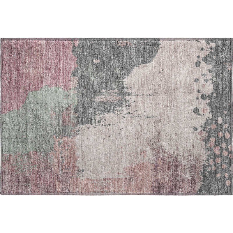 Premium Machine Washable  Abstract Rug, Rectangle 1'8" x 2'6"