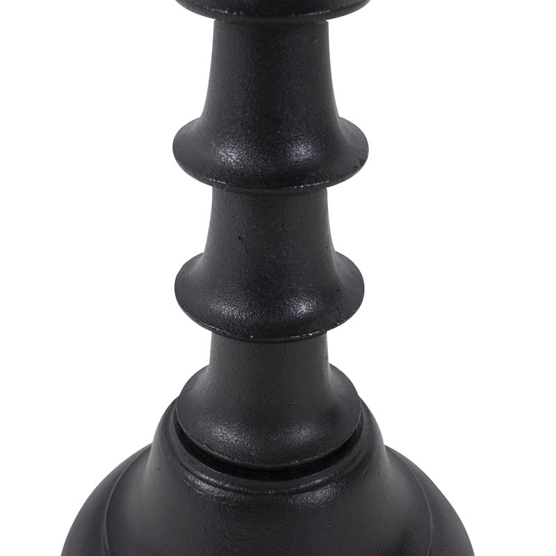 Table de bout à piédestal en métal haute de 20,5 po Benjamin