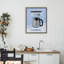 Machine à café disco sur cadre flottant bleu, design par Lish Creative-130735002-130735003