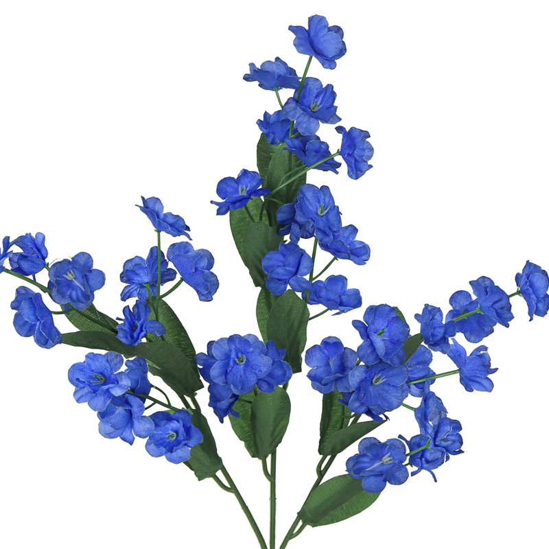 Tige de fleur artificielle Gipsophila, Bleu royal