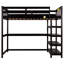 Lit mezzanine simple avec tablette et bureau pour une utilisation d'espace - Options de rangement colorées-1996316087-1996316088