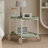 Moon Storage Cart (Green) Nordic Internet Celebrity Mobile Trolley Kitchen Simple Double Storage Shelf Living Room Sofa Storage Shelf