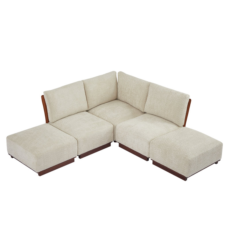 Canapé modulaire Carmel Mid-Century, 88.5''Wx88.5''Dx32''H